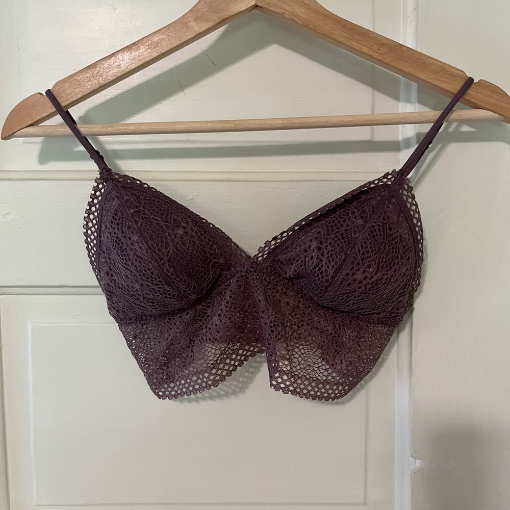 Victoria’s Secret Lace Longline Triangle Bralette